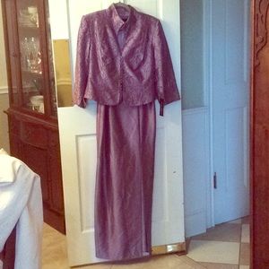 Mother of the bride 2 piece long dress